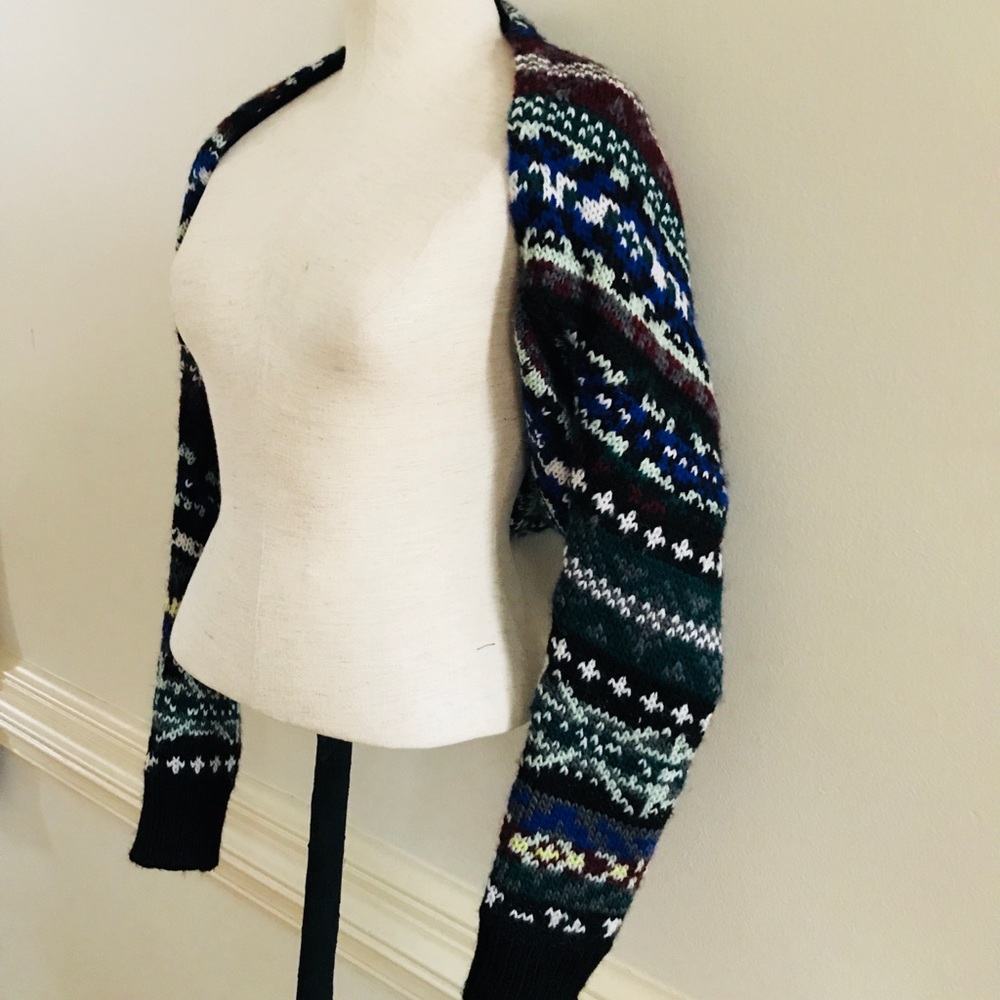 NEW Free People Fairisle bolero sweater size XS - Picture 5 of 8